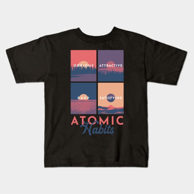 Create Atomic Habits Kids T-Shirt by TKsuited